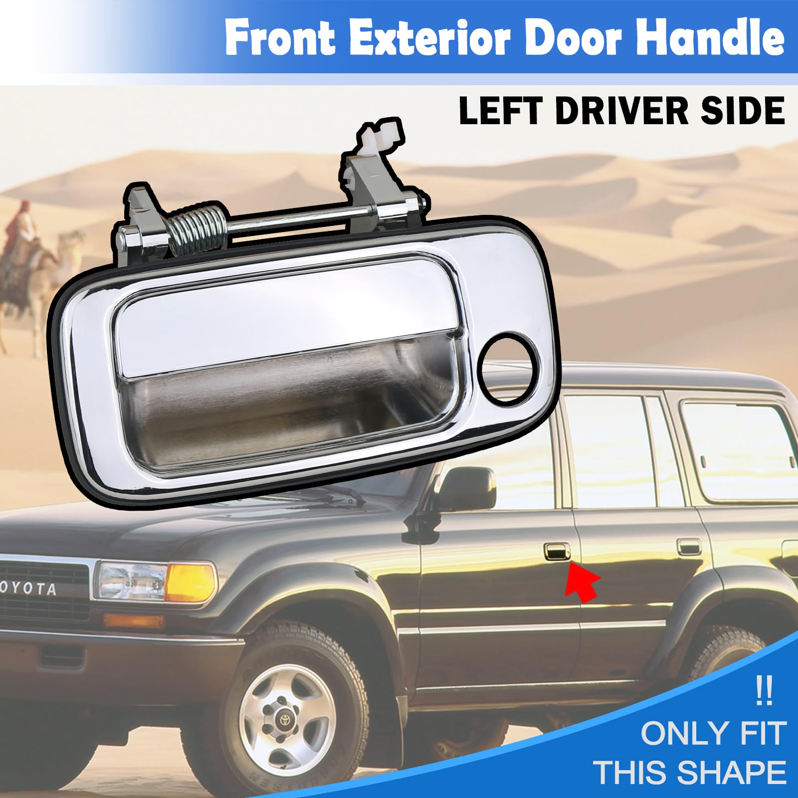 Amazon.com: Osompar Exterior Front Left Door Handle Chrome